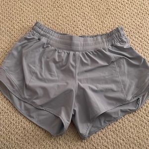 Light blue Lululemon shorts 4”